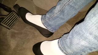 Black Flats White Socks