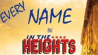 Every Name in In The Heights