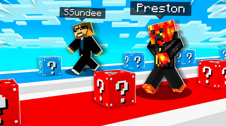 ULTIMATE 1v1 Lucky Block Race vs SSundee!