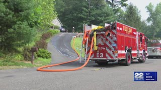 Crews put out two-alarm fire on Timberidge Road in Ludlow