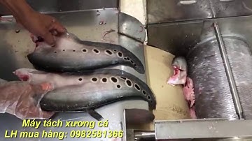 Máy tách xương, máy tách xương cá basa, máy tách xương cá làm chả, máy tách xương cá CR200