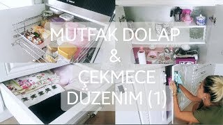 MUTFAK DOLAP VE ÇEKMECE DÜZENİ🏡TEMİZLİĞİM