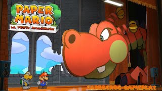 Paper Mario : La Porte Millénaire : Boss Carbocroc gameplay - Extraits - Nintendo Switch