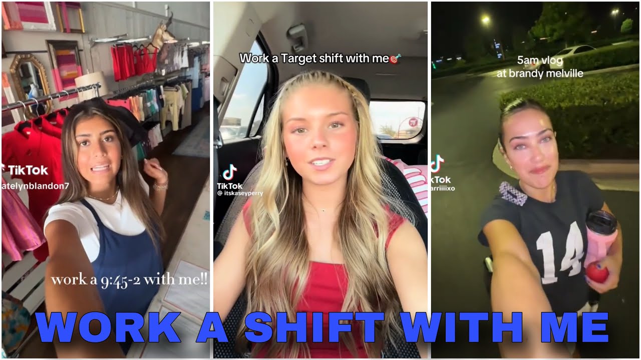 WORK WITH ME TIKTOK VLOG COMPILATION
