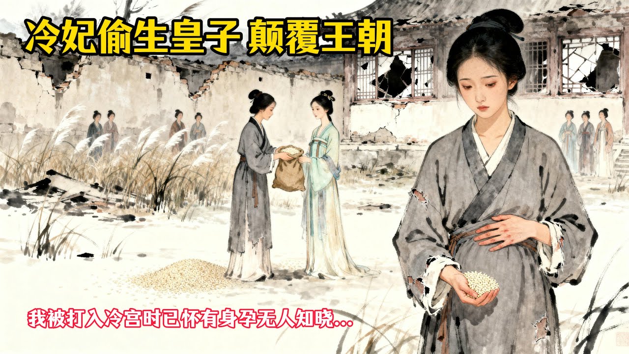 我被打入冷宮時已有身孕。皇帝厭棄我，任我自生自滅。偷偷产下龙子，七年後宮變，叛軍殺入冷宮，我那痴傻的兒子默默擋在我身前...   #民间故事 #替嫁 #太子妃 #情感故事#打脸 #古风 #有声故事
