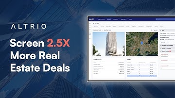 Automate Real Estate Deal Screening - Origin by Altrio