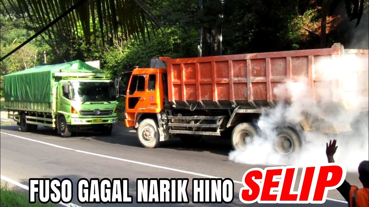 Kopling Hino Habis Gak Kuat Nanjak  Ditarik Dump Truck 