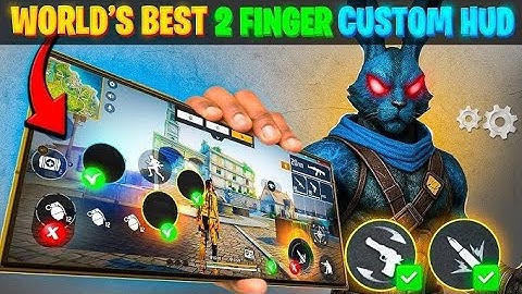 Best Custom HUD for 2 Finger Players 🔥 | Free Fire New HUD Settings 2025