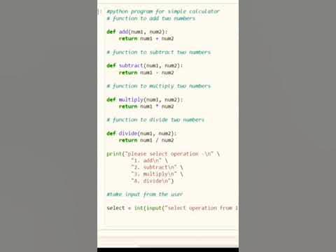 simple calculator using python #python #calculator#simple calculator# ...