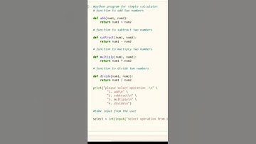 simple calculator using python #python #calculator#simple calculator#coding #programming