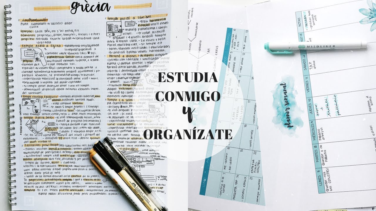 ¡ESTUDIA CONMIGO! ¿Cómo me organizo (planners)?