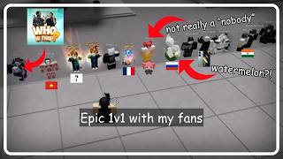 i 1v1 with my fan (around the world!111) 🥹🥹
