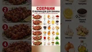? Топ лучших маринадов для шашлыка! Сохрани шпаргалку #рецепт #вкуснопростоибюджетно #еда