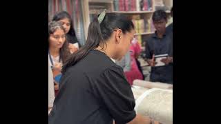Getting hands on with textiles, In Interior Design Institute Students