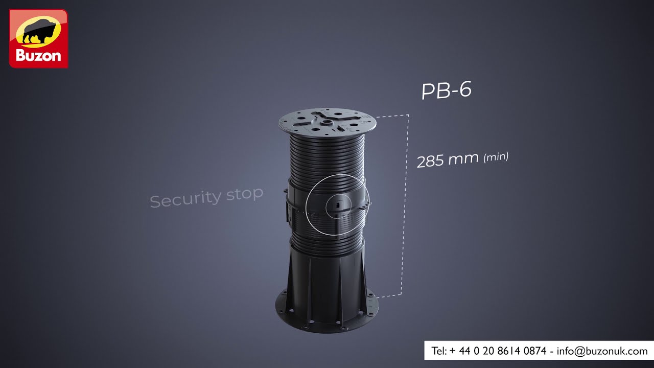 PB6 BUZON ADJUSTABLE PEDESTALS YouTube