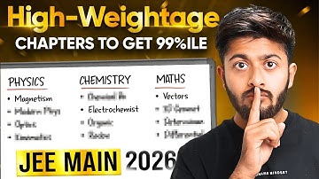 🔴Most Important Chapters for JEE 2026 - DONT MISS THIS🔴 #jee #iitjee #iit 