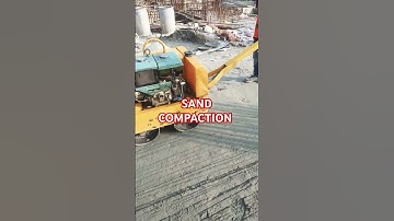 Sand compaction work in construction project #compaction #sand #shorts #construction #project #civil