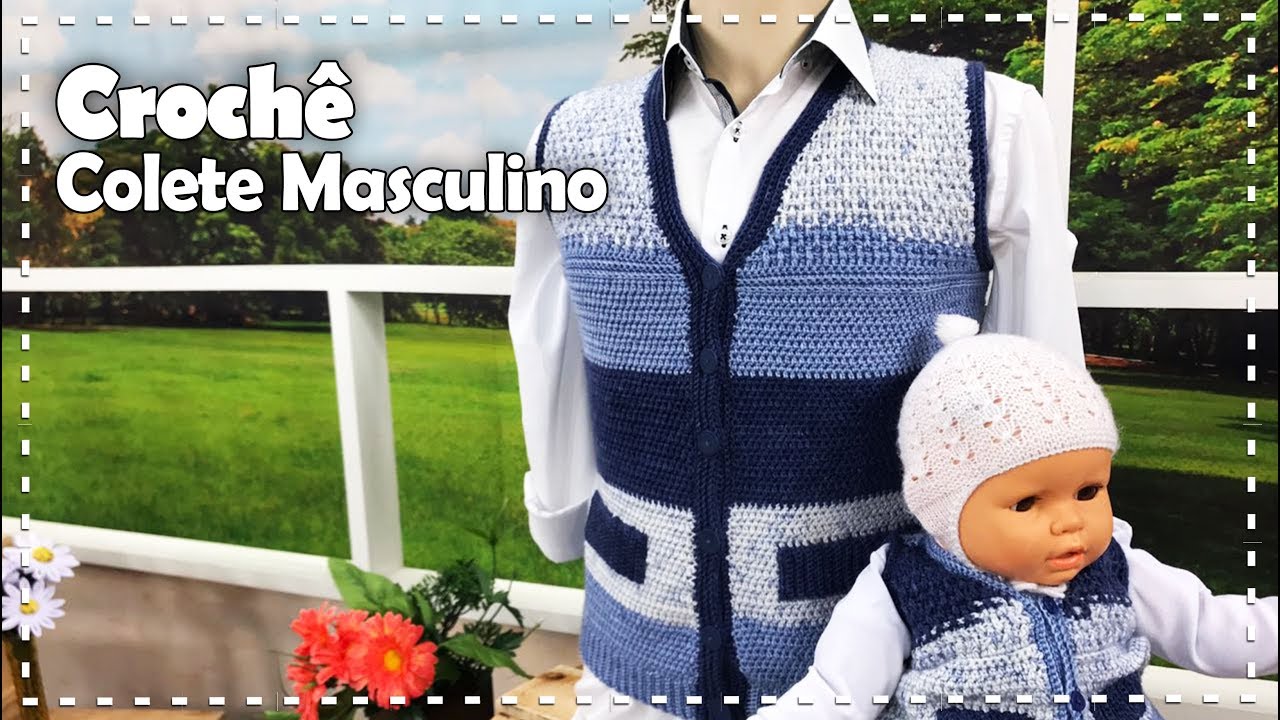 sueter masculino de croche