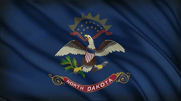 North Dakota State Flag – 1 Hour Loop | US State Flags Series