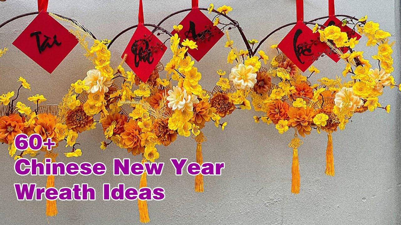 60+ Chinese New Year Wreath Ideas/60+春節裝飾花環 