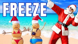 Christmas Freeze Dance Beach Style Music With Stops