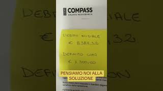 Importo totale del debito  € 8.387,32  Definito con un solo pagamento di € 1.300