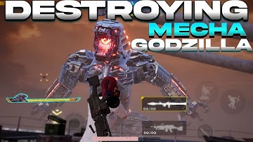 PUBG MOBILE X GODZILLA VS KING KONG | NEW MODE GAMEPLAY 🖤| DESTROYING MECHA GODZILLA | HpKnox Mike |