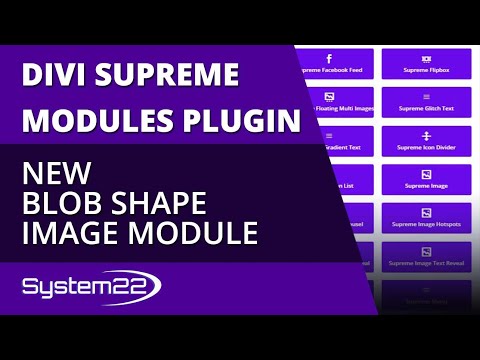 Divi Supreme Modules New Blob Shape Image Module 👍