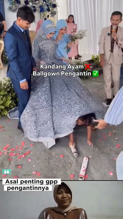 Kandang ayam bukan tapi Ballkown pengantin. #wedding #prewedding