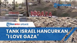 Detik-detik Tank Israel Lindas Tulisan 