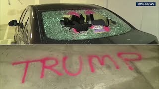 Cars, garage in North Hollywood vandalized with anti-Trump graffiti | ABC7