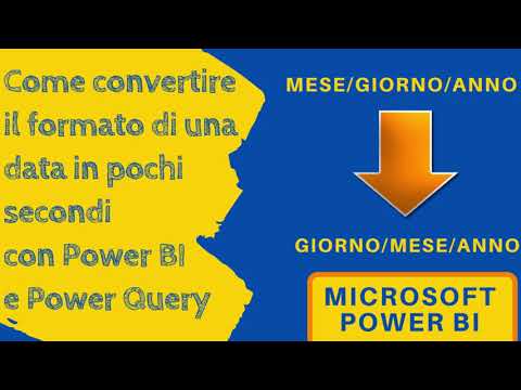 Come convertire il formato di una data in pochi secondi con Power BI e Power Query