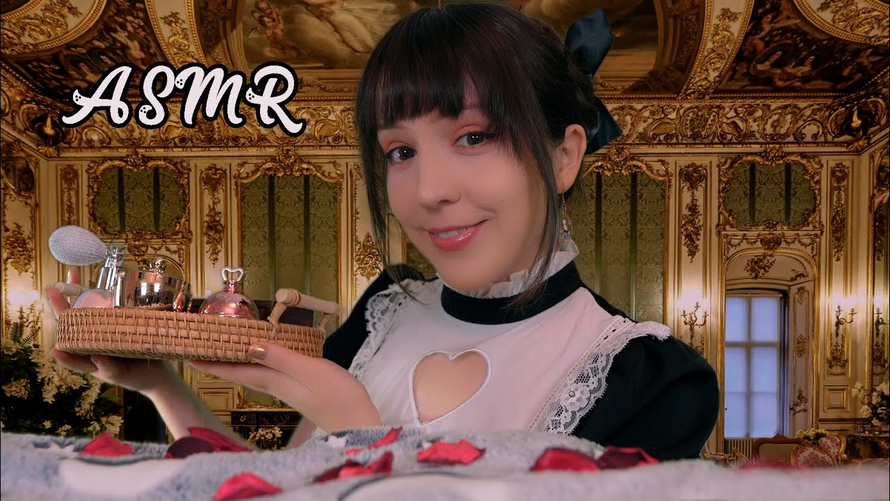 ⭐ASMR tu Sirvienta te CUIDA en tu CAMITA💜 [Sub] Cuidados y Mimos para su Alteza