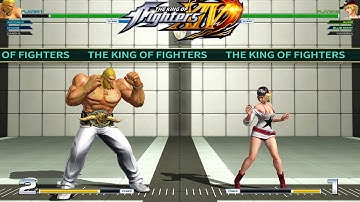 KOF14 Gang-IL & Antonov & Chang vs Vanessa & Alice & Blue Mary CPU vs CPU AI vs AI