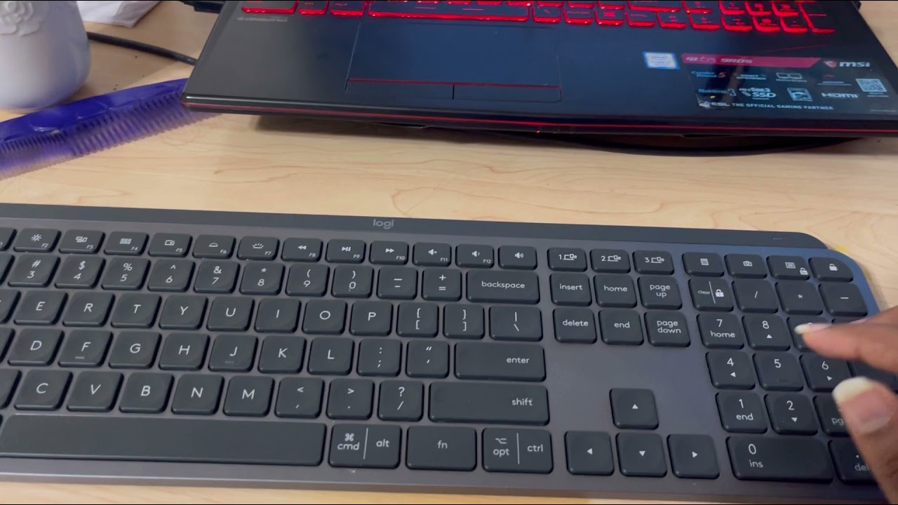How to connect multiple devices via Bluetooth with MX Keys Logitech  wireless Keyboard! - YouTube