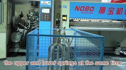 Automatic spring bed net production line:directly produces a steel wire into a spring bed net