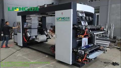 4 color stack type flexo printing machine,printing for PE