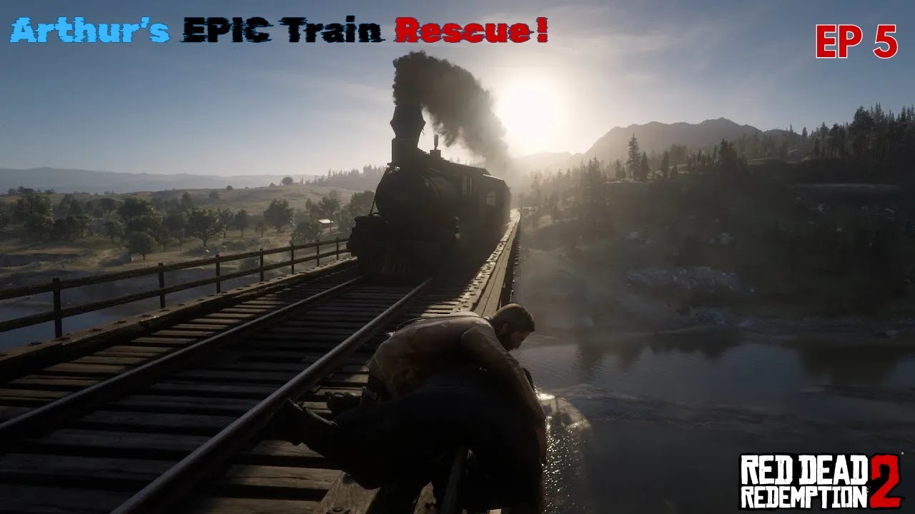 EP 5: Arthur Morgan Saves Reverend Swanson from a Deadly Train – RDR2 ...