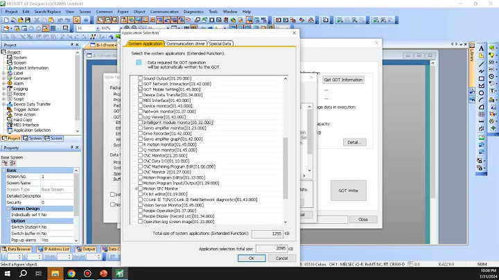Mitsubishi GT Designer 3 - HMI Upload Download