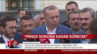 Başkan Recep Tayyip Erdoğan, Bayram Namazı Sonrası Açıklamalarda Bulundu