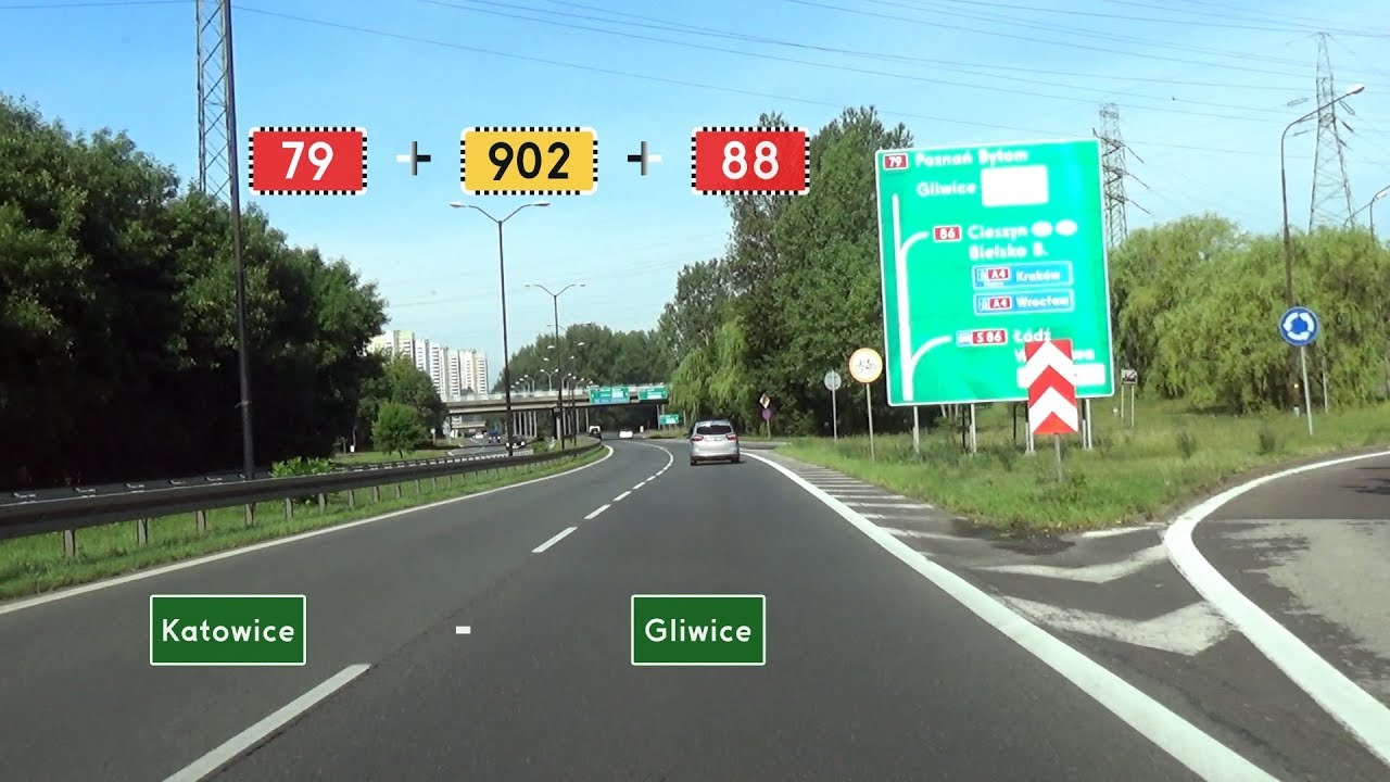 🇵🇱 DK79 + DW902 + DK88 (DTŚ): Katowice - Gliwice (2,5x)