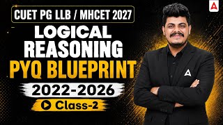 CUET PG LLB & MH-CET 2027 Logical Reasoning PYQs | 2022-2026 Previous Year Questions | Class-2