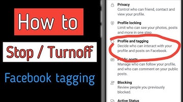 how to stop people tagging me on facebook || Facebook tagging settings