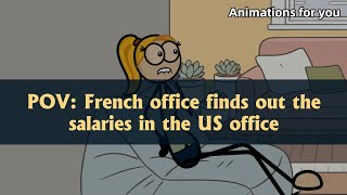 POV: French office finds out the salaries in the US office. #cultureshock #salary  #american #fyp  Profile