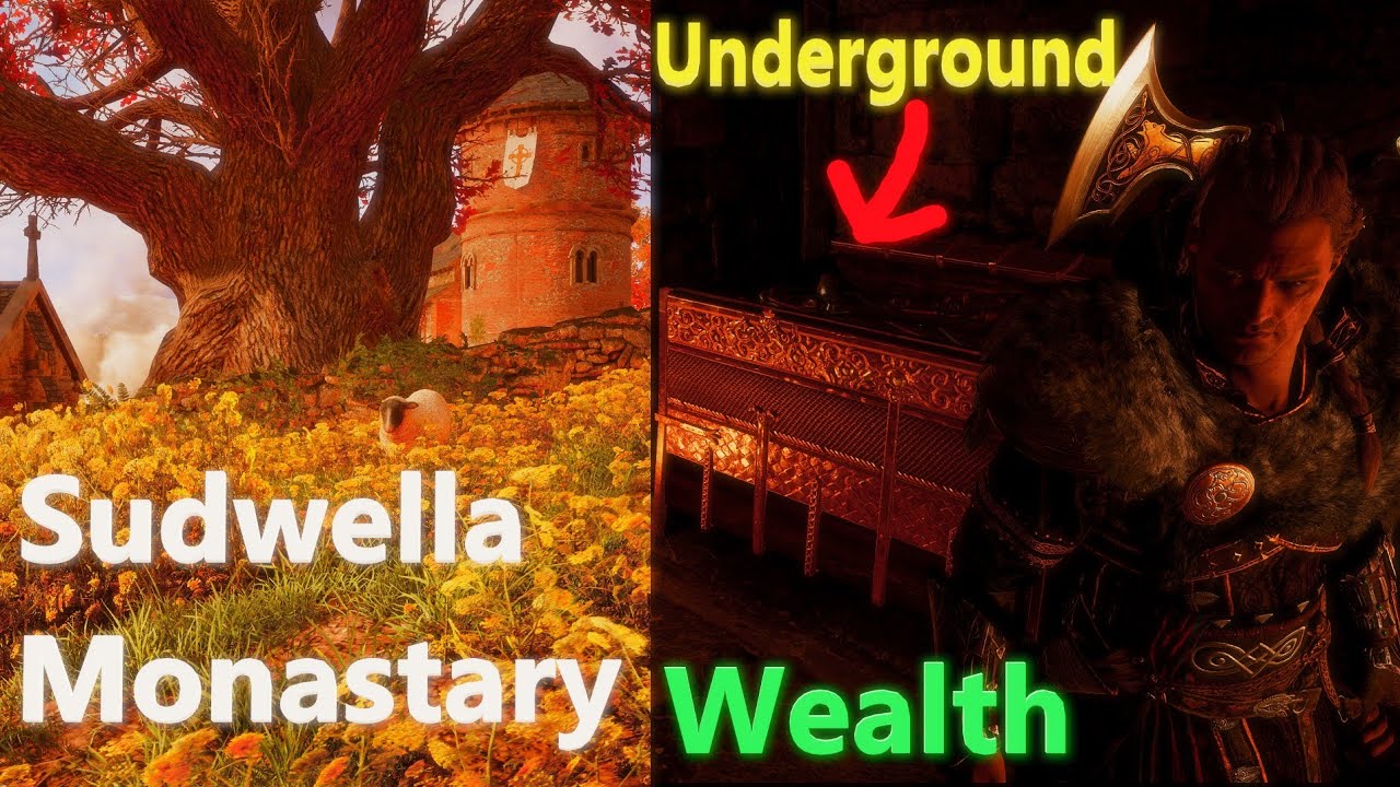 How do you get the treasure under the tree in Sudwella monastery?