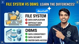 File System vs DBMS | differences drawbacks of File System | BTech DBMS Telugu