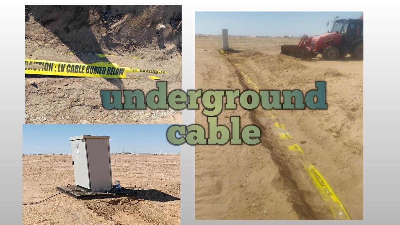 how to underground cable - YouTube