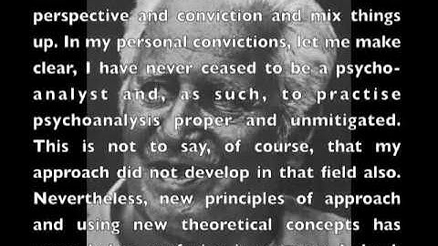 S. H. Foulkes lecture part 2 (Therapeutic Processes)