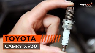 Iridium und Platin Zündkerzen beim TOYOTA CAMRY (MCV3_, ACV3_, _XV3_) montieren: kostenlose Video