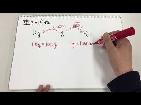 小３の算数！重さの単位（単位の換算）